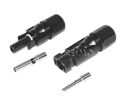 Solarconnector paar MC4, 1x Male/1x Female 