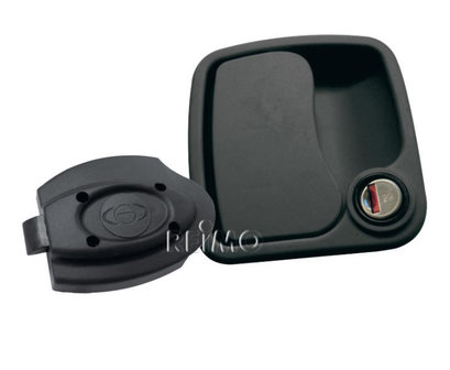 Euro garagenslot zwart zonder cylinder en Sleutel (25mm)